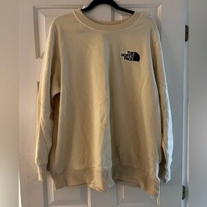 THE NORTH FACE CREWNECK; Size XXL; Cream colored
